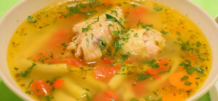 Chicken soup (from wings)