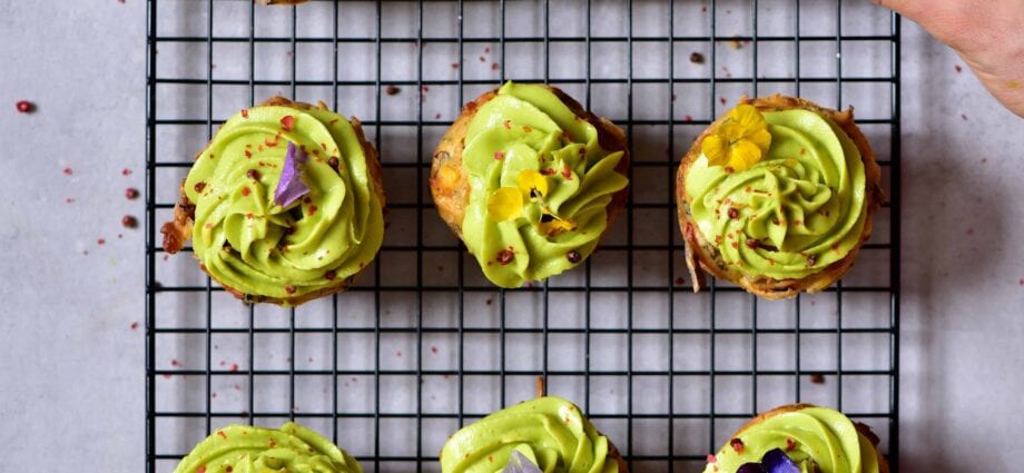 Dietary pp cupcakes with vegetables