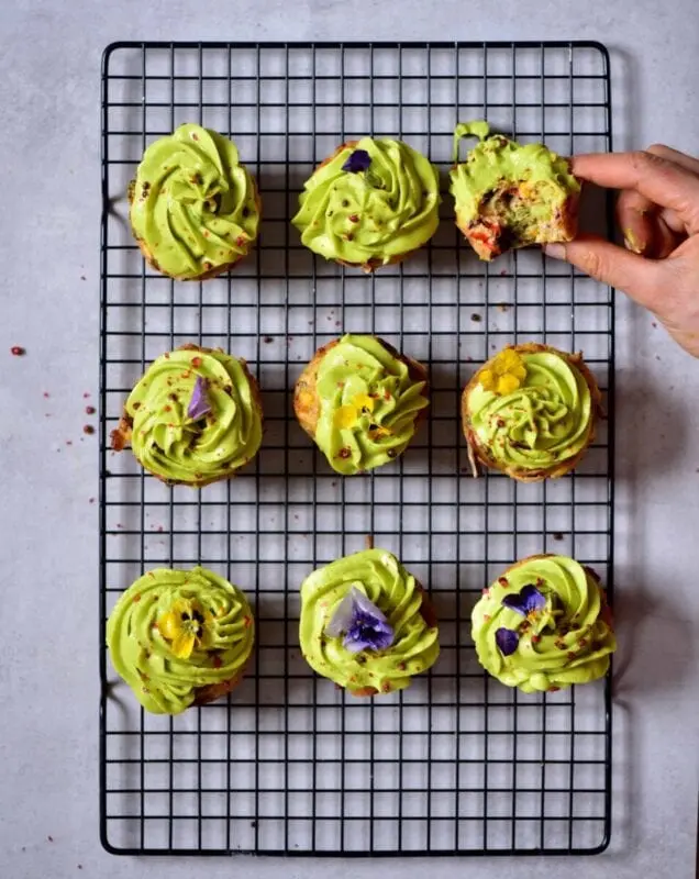 Dietary pp cupcakes with vegetables