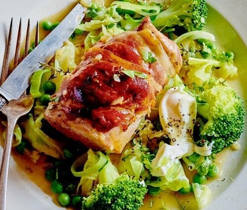 Fillet with cabbage