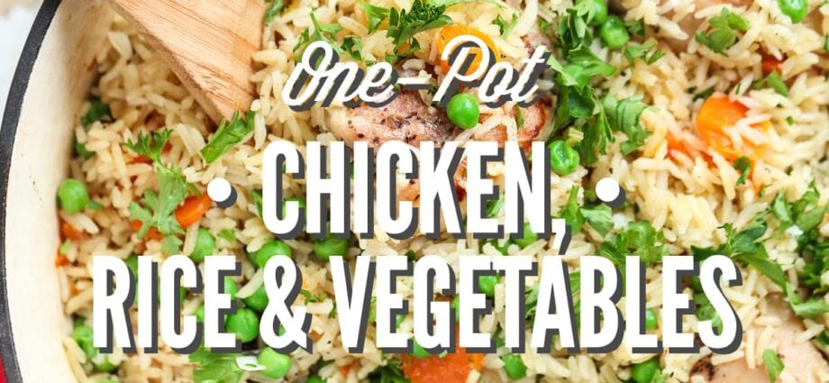 سست دلیا ، چاول کے ساتھ مرغی ، سبزیوں کے ساتھ مرغی