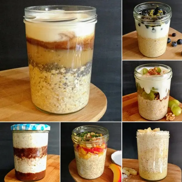 Oatmeal in a jar