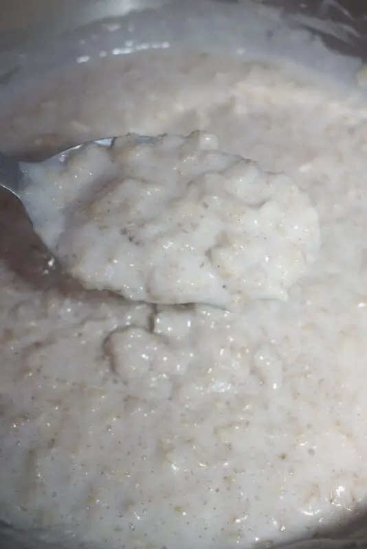 Oatmeal porridge 1:1.5:1.5