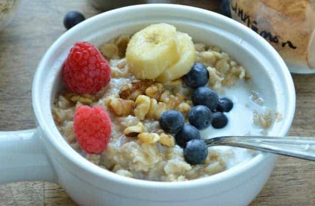 Oatmeal with milk