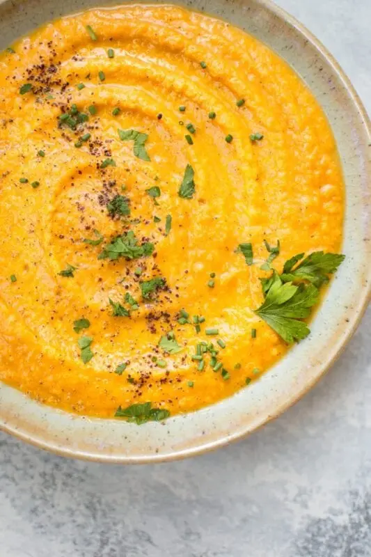 Pumpkin-lentil soup