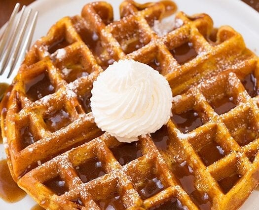 Pumpkin waffles