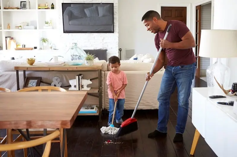 Safe cleaning: how to keep a clean house with young children