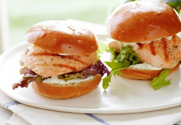 Salmon sandwich