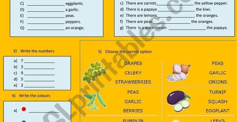 Test: fruit or vegetable?