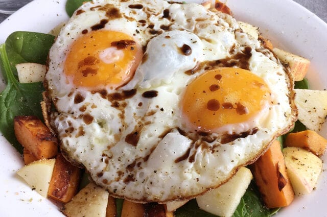 Vegetable fried eggs 3