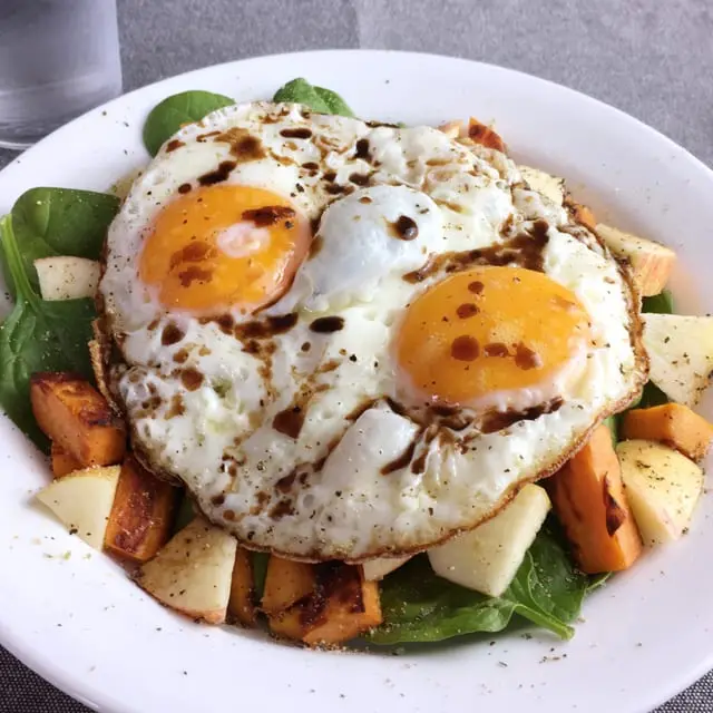 Vegetable fried eggs 3