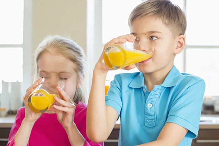 What juices are useful for children to drink