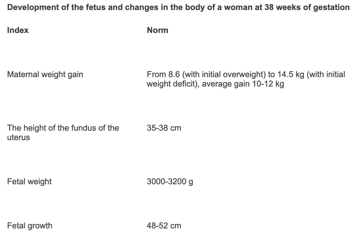 38 week of pregnancy: what happens, pulls the lower abdomen, harbingers of childbirth