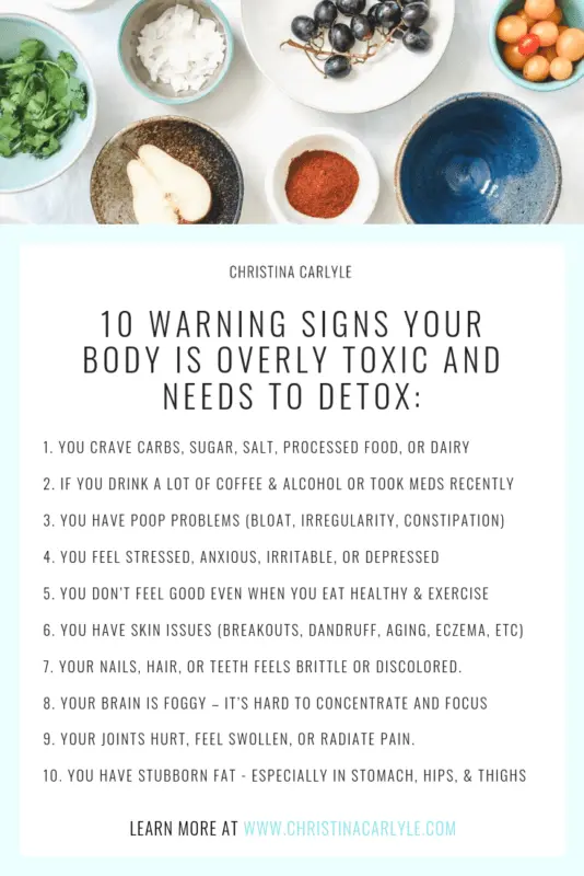 10 signs it&#8217;s time to cleanse your body of toxins