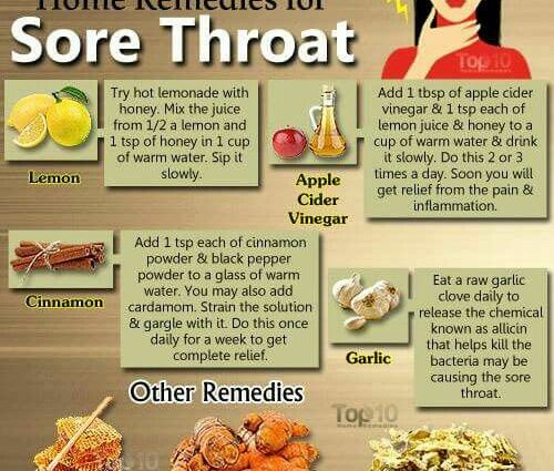 10 rimedi naturali per u mal di gola