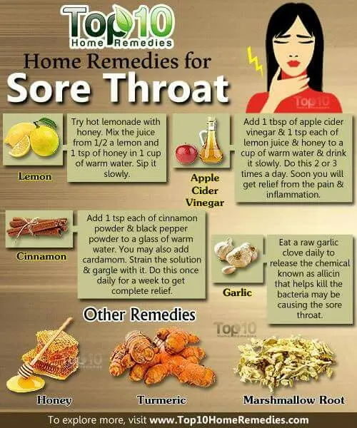 10 tips to relieve a sore throat