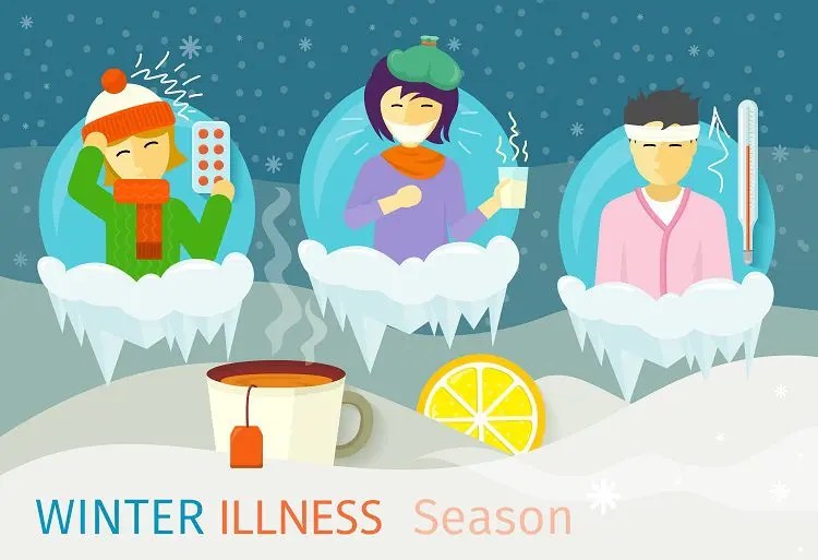 10 very contagious diseases in autumn-winter