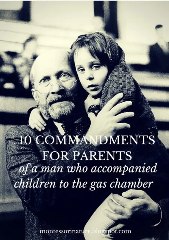 20 commandments of Janusz Korczak about education