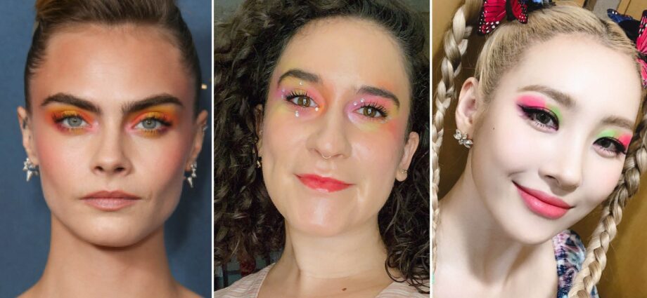 21 watercolor eye makeup ideas to brighten up everyday life: photos
