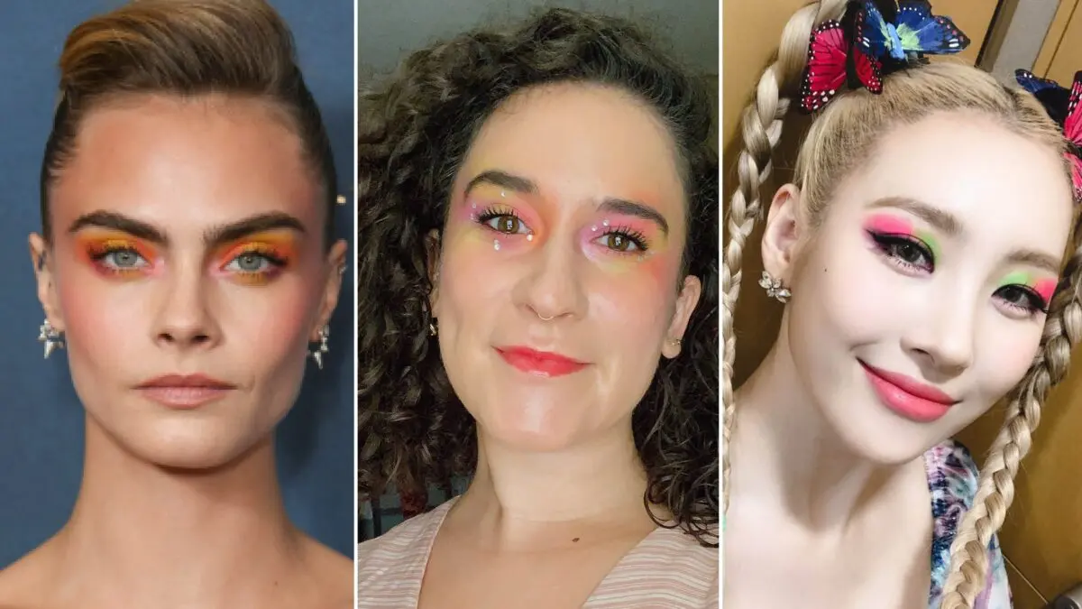 21 watercolor eye makeup ideas to brighten up everyday life: photos