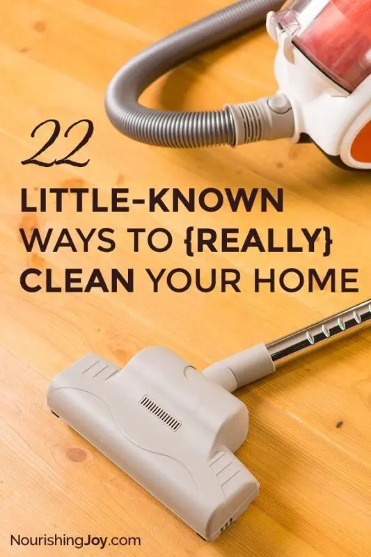 22 tips for cleaning your home