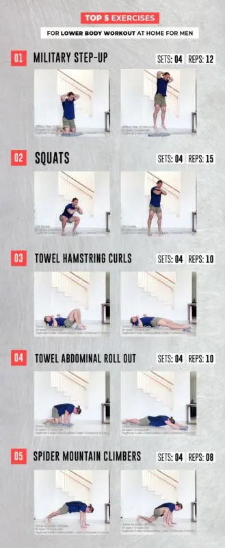 5 exercises with &#8220;household&#8221; weights: photo step by step