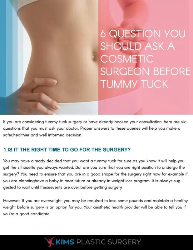 6 questions to ask the surgeon before an operation