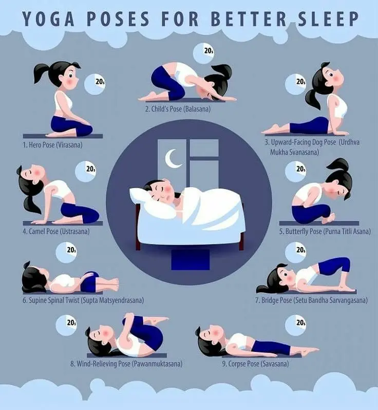 6 Yoga Poses For Better Sleep