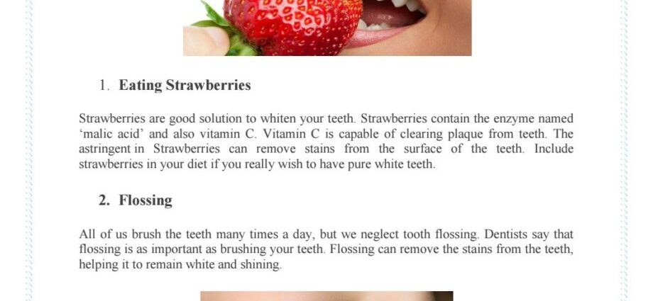 7 natural foods to help whiten your teeth