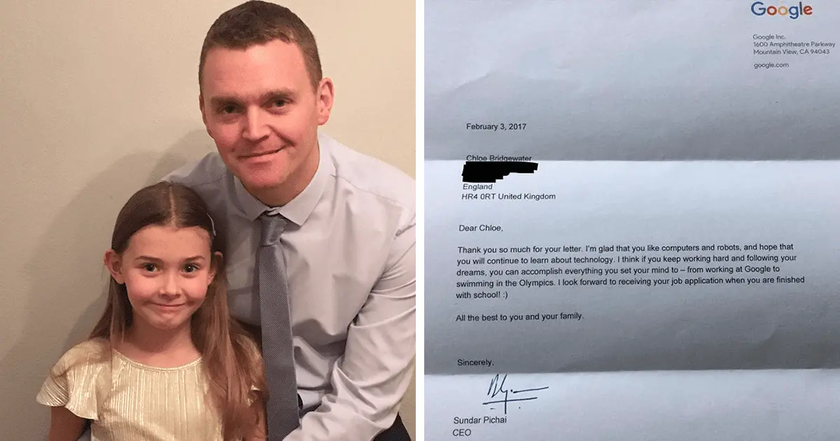 7-year-old girl asked for a job at Google and the director of the corporation answered her
