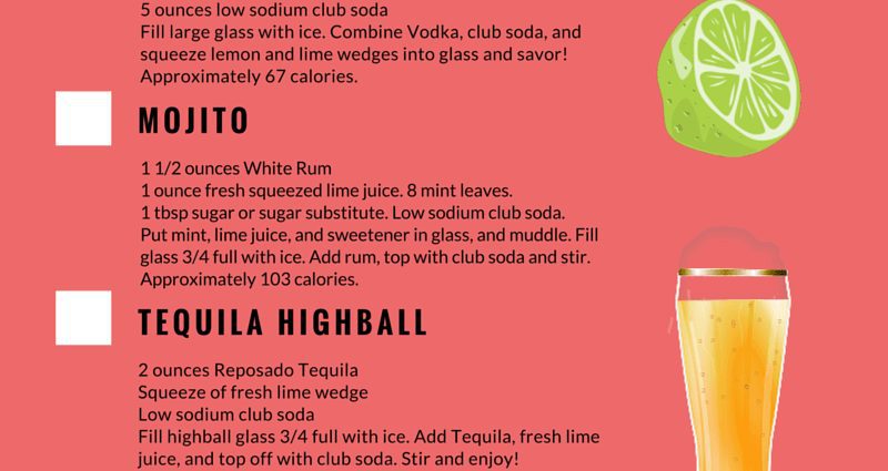 8 lowest calorie alcohols