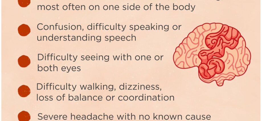 8 main symptoms of a stroke