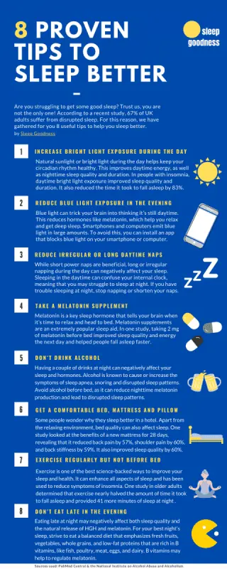 8 tips for sleeping well