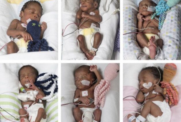 A 17-year-old woman tried to get pregnant and gave birth to six twins