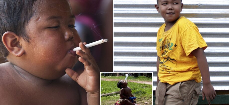 A child at 2 years old smoked 40 cigarettes a day: what happened to him