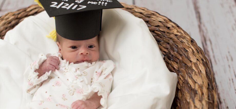 A graduation ceremony for premature babies at the hospital