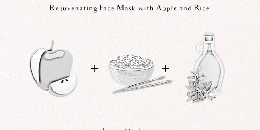 A mask of rejuvenating apples will help you look younger