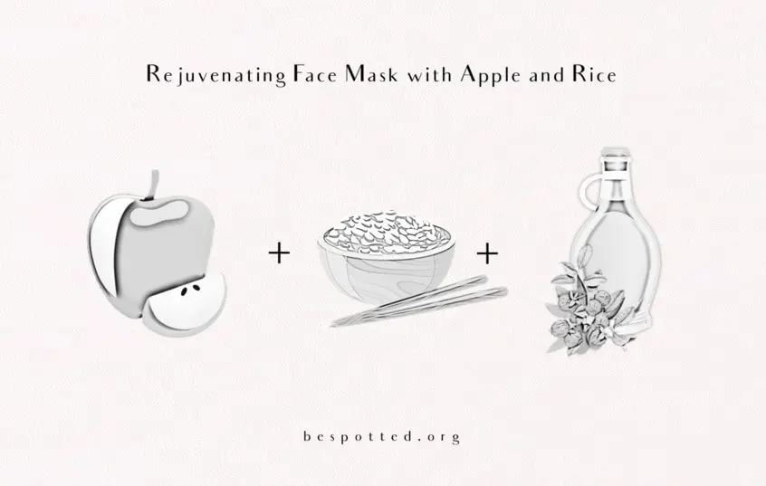 A mask of rejuvenating apples will help you look younger