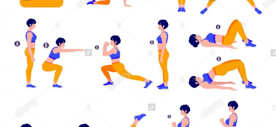 A set of exercises at home