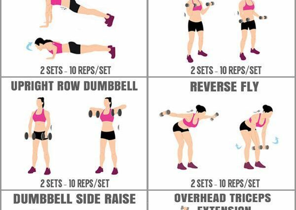 A set of home exercises for women