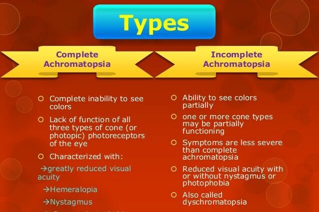 Achromatopsia: definisjon, symptomer og behandlinger