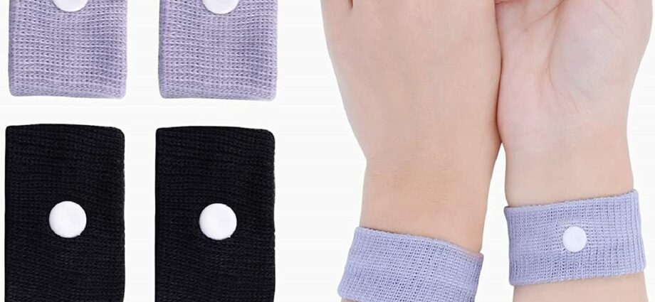 Acupuncture bracelet for motion sickness and nausea