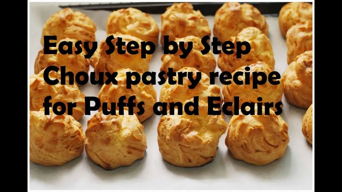 Airy eclairs: a recipe for making a choux pastry. Video