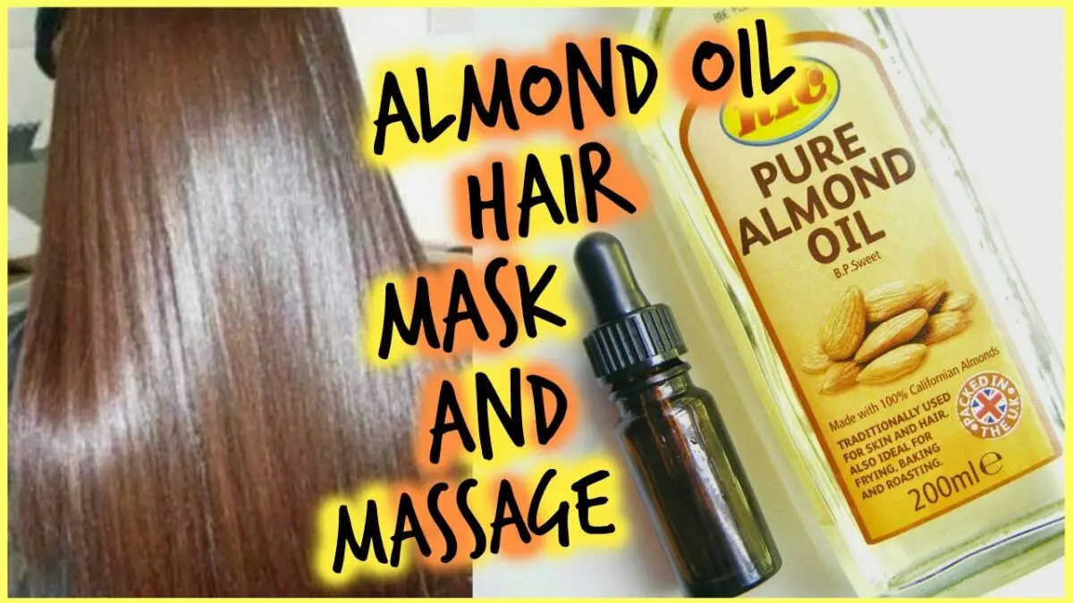 Almond oil for hair and nails. Video