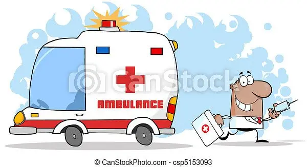 Ambulance for tanned skin