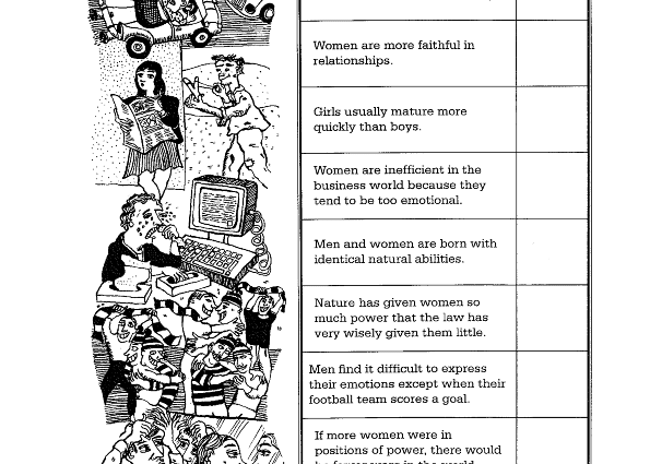 An interior detail that proves that guys and girls are from different planets