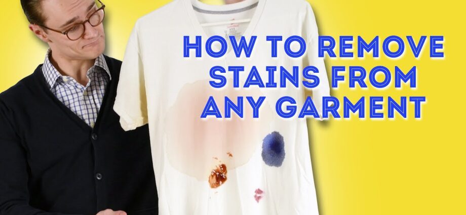 Stubborn stains on clothes: how to remove them? Video