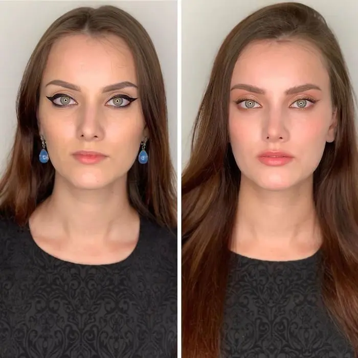Anna Izmailova make-up artist video before and after makeup