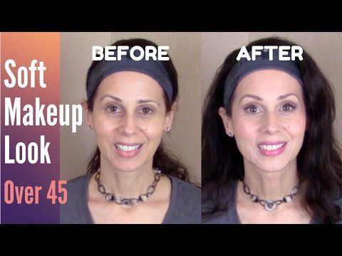 Anti-aging makeup: before and after photos