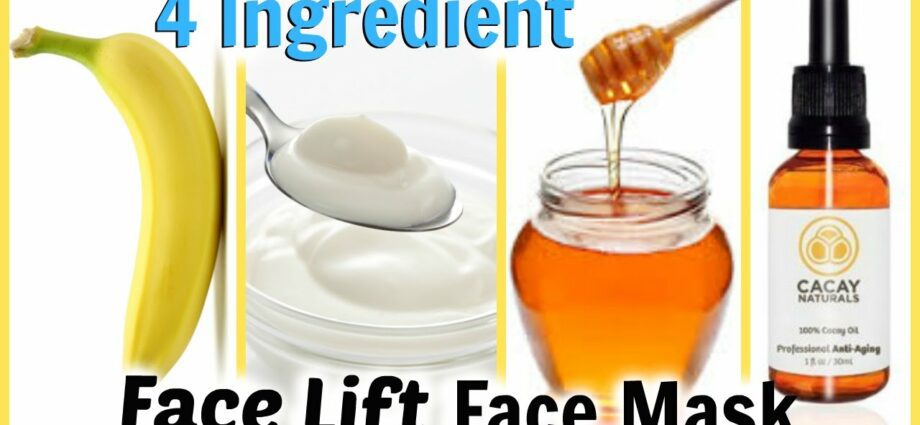 Anti-wrinkle face masks: video recipes